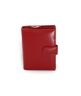 Rotes Damen Lederportemonnaie mit Schließe 511-9769-31