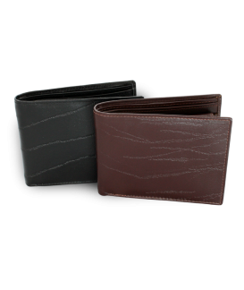 Black men's leather wallet 513-1207-60