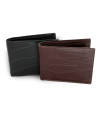 Black men's leather wallet 513-1207-60