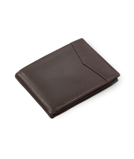 Men's Brown leather wallet with inner fastener 513-12809-47