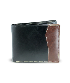 Black-brown men's leather wallet 513-17261A-60/47