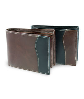 Black-brown men's leather wallet 513-17261A-60/47