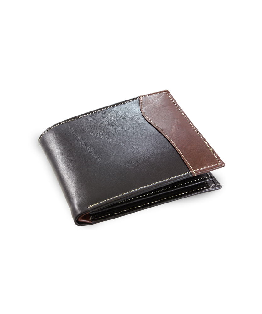 Black-brown men's leather wallet 513-17261A-60/47