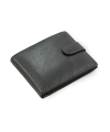 Black men's leather wallet with a pin 513-1904-60