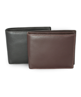 Black men's leather wallet 513-1988-60