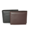 Black men's leather wallet 513-1988-60