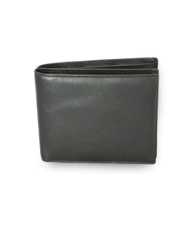 Black men's leather wallet 513-1988-60