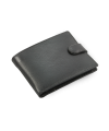 Black men's leather wallet with a pinch 513-2007-60