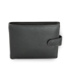 Black men's leather wallet with a pinch 513-2007A-60