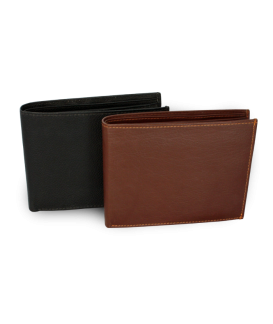 Dark brown men's leather wallet 513-2313-47