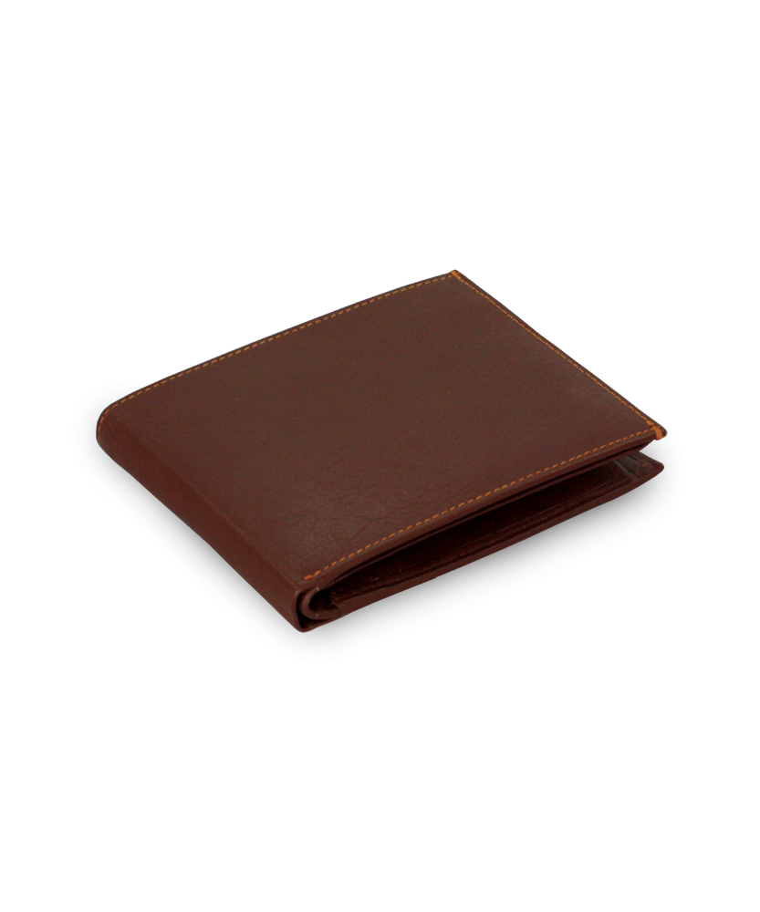 Dark brown men's leather wallet 513-2313-47