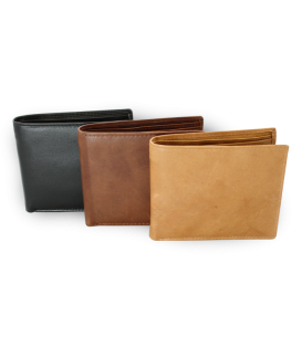 Light brown men's leather wallet 513-3223-05