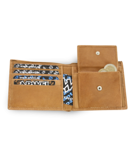Light brown men's leather wallet 513-3223-05
