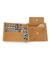 Light brown men's leather wallet 513-3223-05