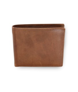 Dark brown men's leather wallet 513-3223-47