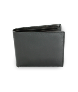 Black men's leather wallet 513-3223-60