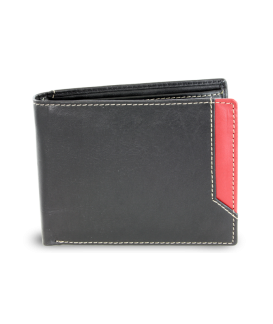 Black men's leather wallet 513-4701-60/31