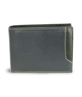 Blue men's leather wallet 513-4701-97/60