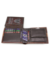 Brown men's leather wallet 513-4702-40/05