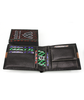 Black men's leather wallet 513-4702-60/05