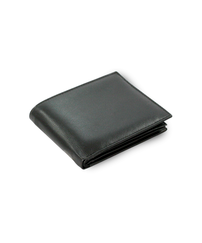 Black men's leather wallet 513-47100-60