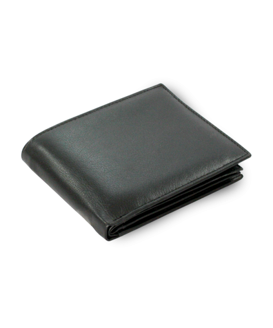 Black men's leather wallet 513-47100-60