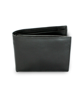 Black men's leather wallet 513-5374-60