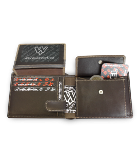 Brown men's leather wallet 513-5501-47