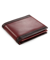 Black and red men's leather wallet 513-6022 31/60