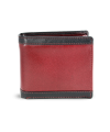 Black and red men's leather wallet 513-6022 31/60