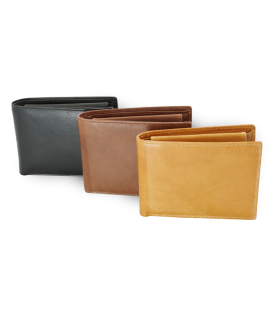 Light brown men's leather wallet 513-7033-05