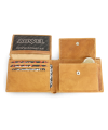 Light brown men's leather wallet 513-7033-05