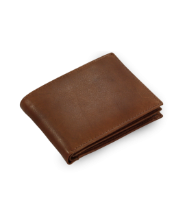 Dark brown men's leather wallet 513-7033-47