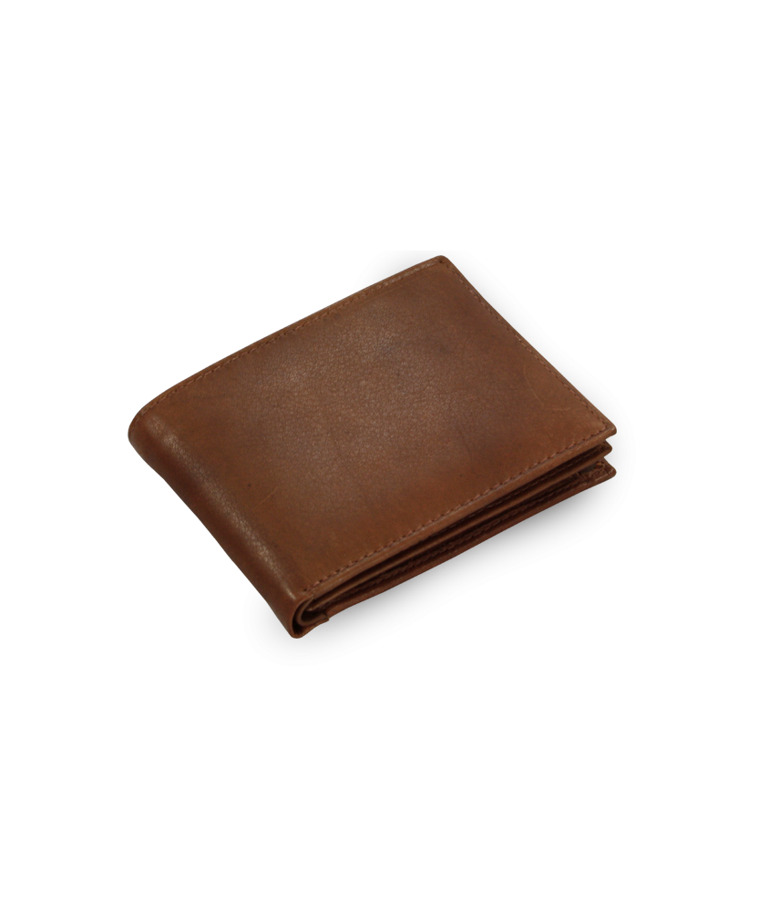 Dark brown men's leather wallet 513-7033-47