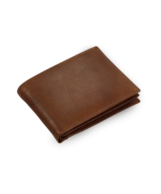 Dark brown men's leather wallet 513-7033-47