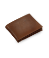 Dark brown men's leather wallet 513-7033-47