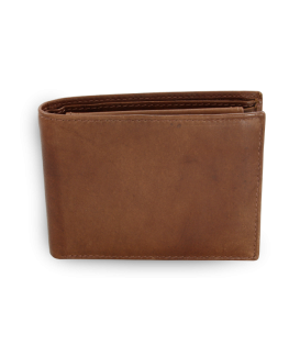 Dark brown men's leather wallet 513-7033-47