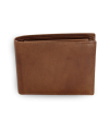 Dark brown men's leather wallet 513-7033-47