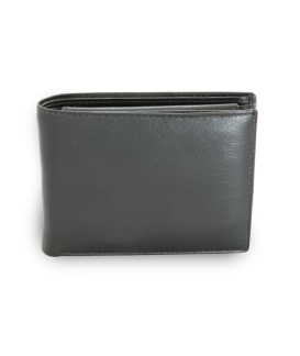 Black men's leather wallet 513-7033-60