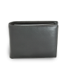 Black men's leather wallet 513-7033-60