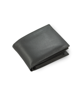 Black men's leather document wallet 513-7106-60