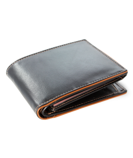 Men's Black-brown leather wallet 513-8142-60/40