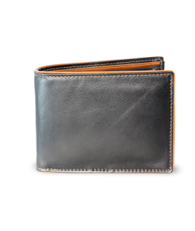 Men's Black-brown leather wallet 513-8142-60/40