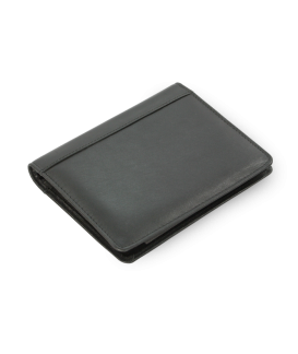 Black leather business card holder 514-0341-60