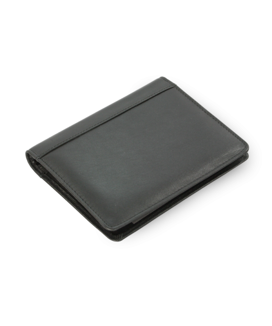 Black leather business card holder 514-0341-60