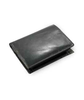 Black men's leather document wallet 514-1790-60