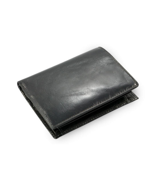 Black men's leather document wallet 514-1790-60