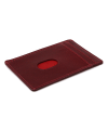 Red simple leather cardholder 514-1940-60