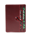 Red simple leather cardholder 514-1940-60