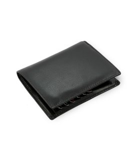 Black Men's Leather Document Wallet 514-2210-60